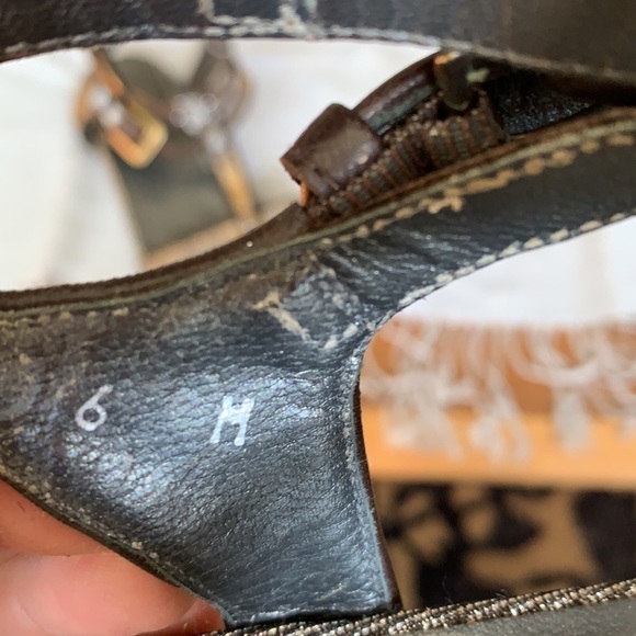 Stuart Weitzman Pyrite Nocturne Glitter Sandals 6 - Picture 12 of 12